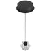 Pendant Light Avenue Lighting HF3901-BK Beluga 5"W Geometric LED mini Pendant in Black/Textured Acrylic Avenue Lighting