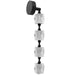 Wall Sconce Avenue Lighting HF3904-BK Beluga 4-Light 28"H LED Wall Sconce in Black/Textured Acrylic Avenue Lighting