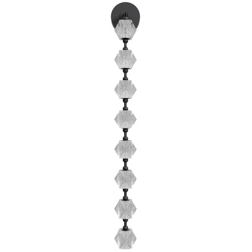 Wall Sconce Avenue Lighting HF3908-BK Beluga 8-Light 56"H LED Wall Sconce in Black/Textured Acrylic Avenue Lighting