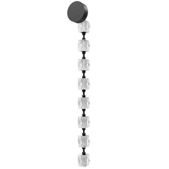 Wall Sconce Avenue Lighting HF3908-BK Beluga 8-Light 56"H LED Wall Sconce in Black/Textured Acrylic Avenue Lighting