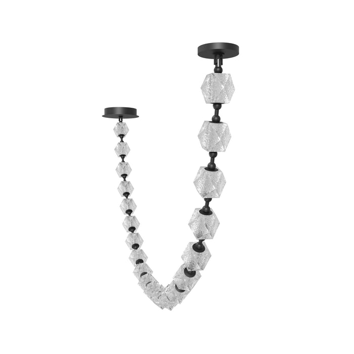 Pendant Light Avenue Lighting HF3920-BK Beluga 20-Light 140"L LED Pendant in Black/Textured Acrylic Avenue Lighting