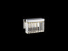 Wall Sconce Avenue Lighting HF4001-PN Broadway 10"W LED Wall Sconce in Polished Nickel/Clear Crystal Avenue Lighting