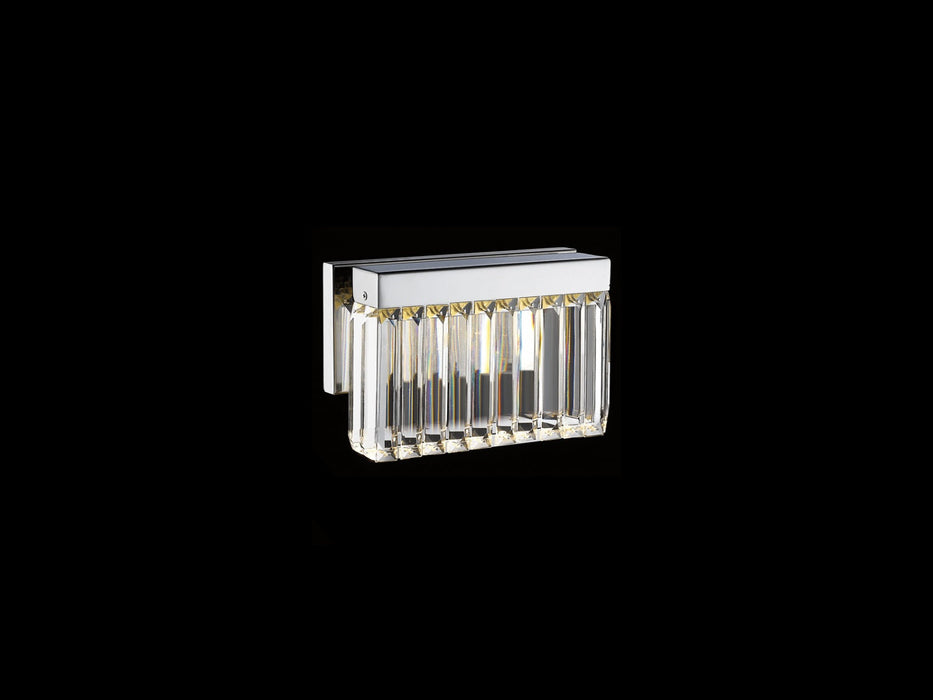 Wall Sconce Avenue Lighting HF4001-PN Broadway 10"W LED Wall Sconce in Polished Nickel/Clear Crystal Avenue Lighting