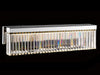 Wall Sconce Avenue Lighting HF4003-PN Broadway 30"W LED Wall Sconce in Polished Nickel/Clear Crystal Avenue Lighting