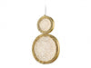 Pendant Light Avenue Lighting HF5011-PB Bottega 2-Ring 10"W LED Pendant in Polished Brass Avenue Lighting