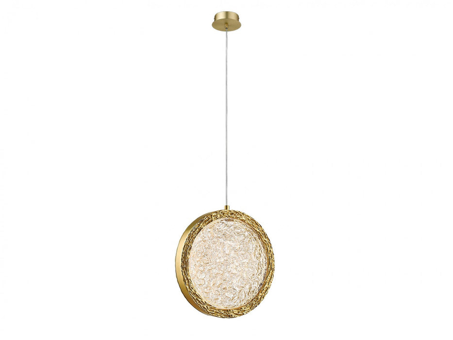 Pendant Light Avenue Lighting HF5014-PB Bottega 6"W Ring LED Pendant in Polished Brass Avenue Lighting