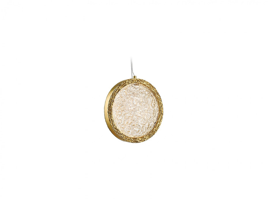 Pendant Light Avenue Lighting HF5014-PB Bottega 6"W Ring LED Pendant in Polished Brass Avenue Lighting