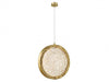 Pendant Light Avenue Lighting HF5018-PB Bottega 10"W Ring LED Pendant in Polished Brass Avenue Lighting