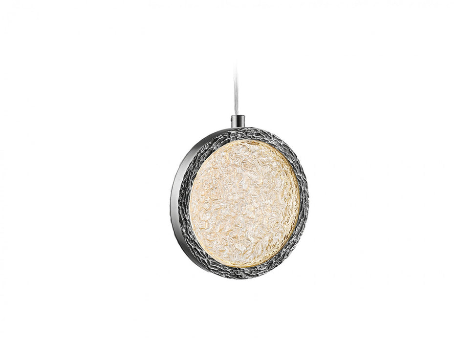 Pendant Light Avenue Lighting HF5018-PN Bottega 10"W Ring LED Pendant in Polished Nickel Avenue Lighting