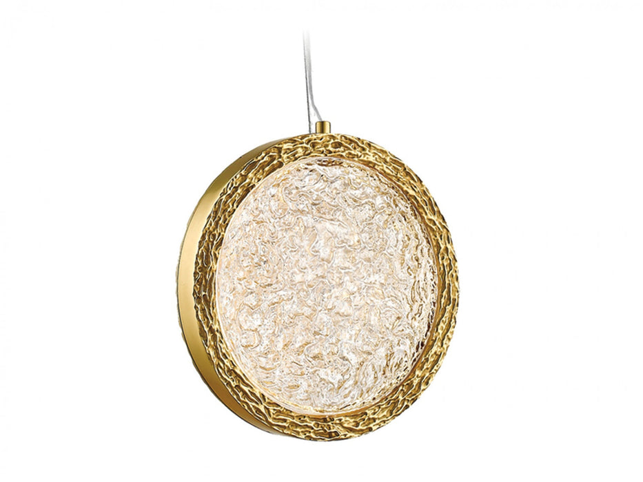 Pendant Light Avenue Lighting HF5020-PB Bottega 13"W Ring LED Pendant in Polished Brass Avenue Lighting