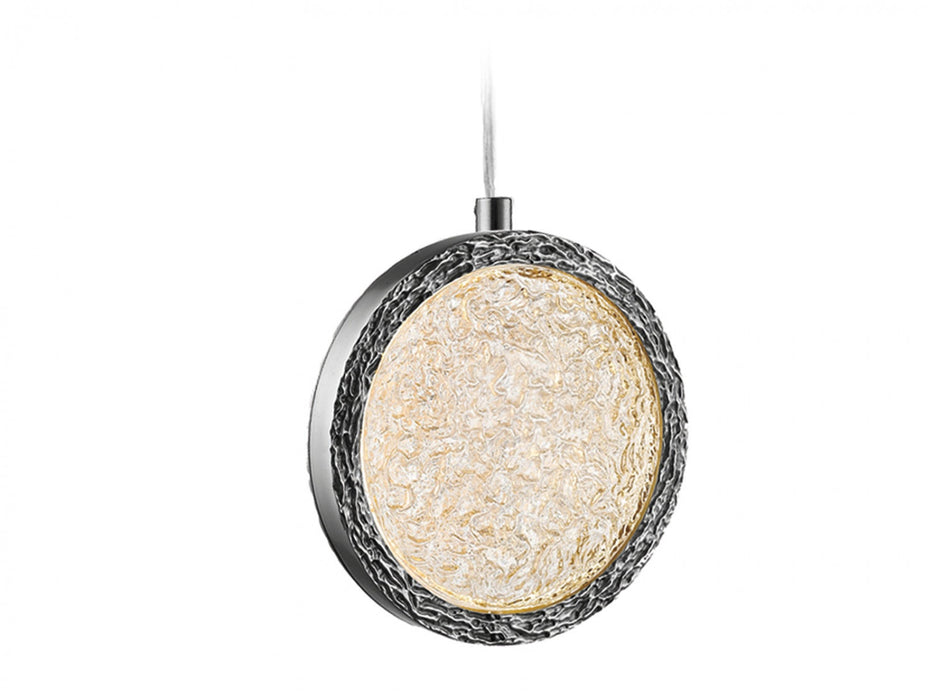 Pendant Light Avenue Lighting HF5020-PN Bottega 13"W Ring LED Pendant in Polished Nickel Avenue Lighting