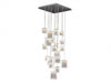 Multi-Light Pendant Avenue Lighting HF6011-BA Brentwood 19-Light 28"W LED Pendant in Brushed Aluminum Avenue Lighting