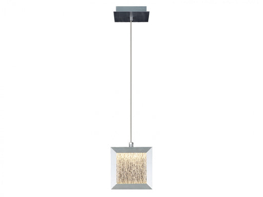 Pendant Light Avenue Lighting HF6012-BA Brentwood 6"W Square LED Pendant in Brushed Aluminum Avenue Lighting
