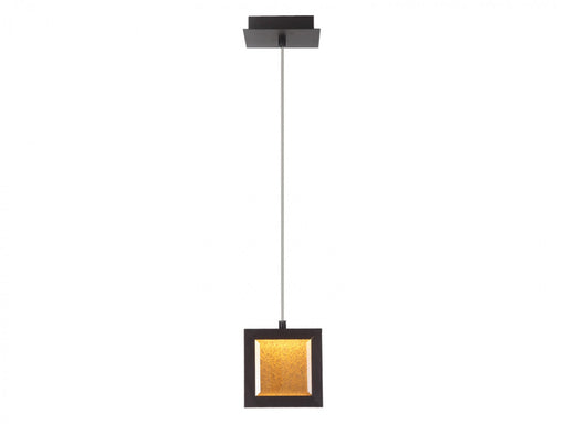 Pendant Light Avenue Lighting HF6012-DBZ Brentwood 6"W Square LED Pendant in Dark Bronze Avenue Lighting