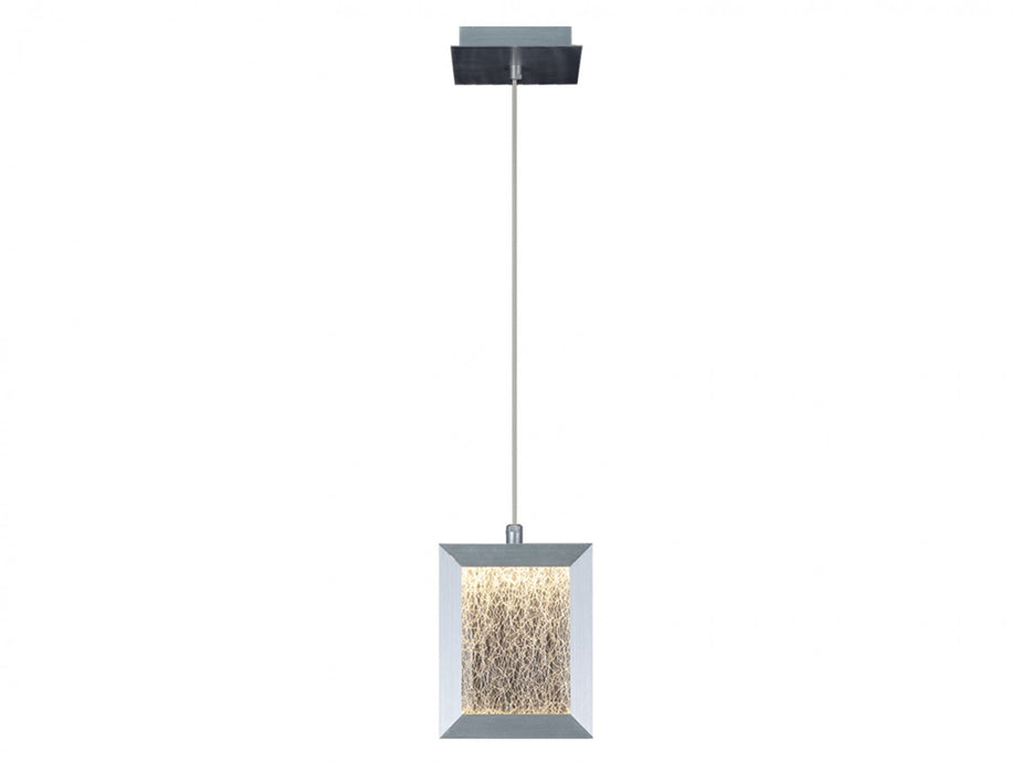 Pendant Light Avenue Lighting HF6013-BA Brentwood 8"W Rectangular LED Pendant in Brushed Aluminum Avenue Lighting