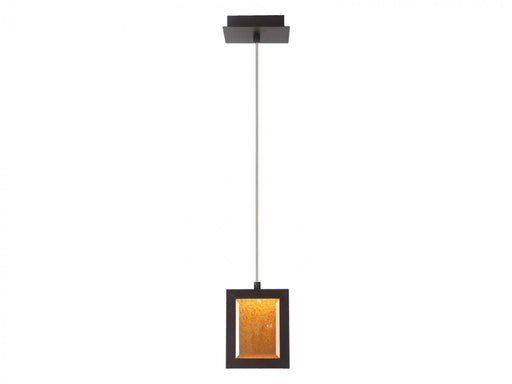 Pendant Light Avenue Lighting HF6013-DBZ Brentwood 8"W Rectangular LED Pendant in Dark Bronze Avenue Lighting