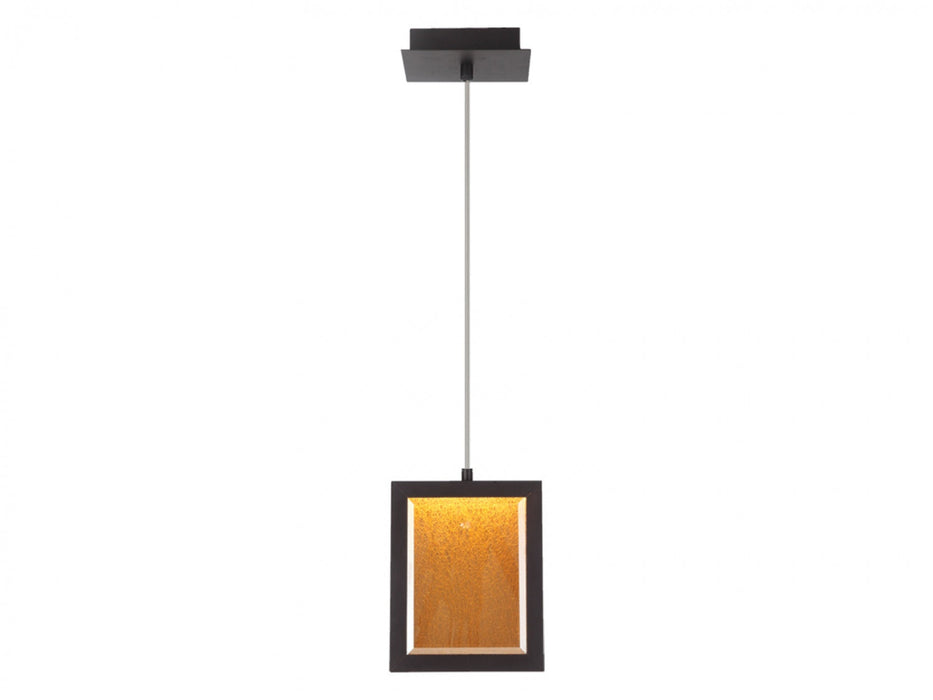 Pendant Light Avenue Lighting HF6014-DBZ Brentwood 9"W Rectangular LED Pendant in Dark Bronze Avenue Lighting