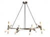 Chandelier Avenue Lighting HF6016-PN Manhattan Ave. 54"W Chandelier in Polished Nickel Avenue Lighting