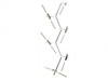 Chandelier Avenue Lighting HF8058-20-CH San Vicente Blvd. San Vicente 20-Light 35"W Chandelier in Chrome in Matte Chrome Avenue Lighting