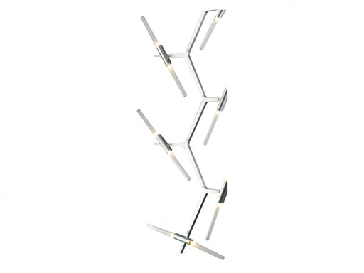 Chandelier Avenue Lighting HF8058-20-CH San Vicente Blvd. San Vicente 20-Light 35"W Chandelier in Chrome in Matte Chrome Avenue Lighting