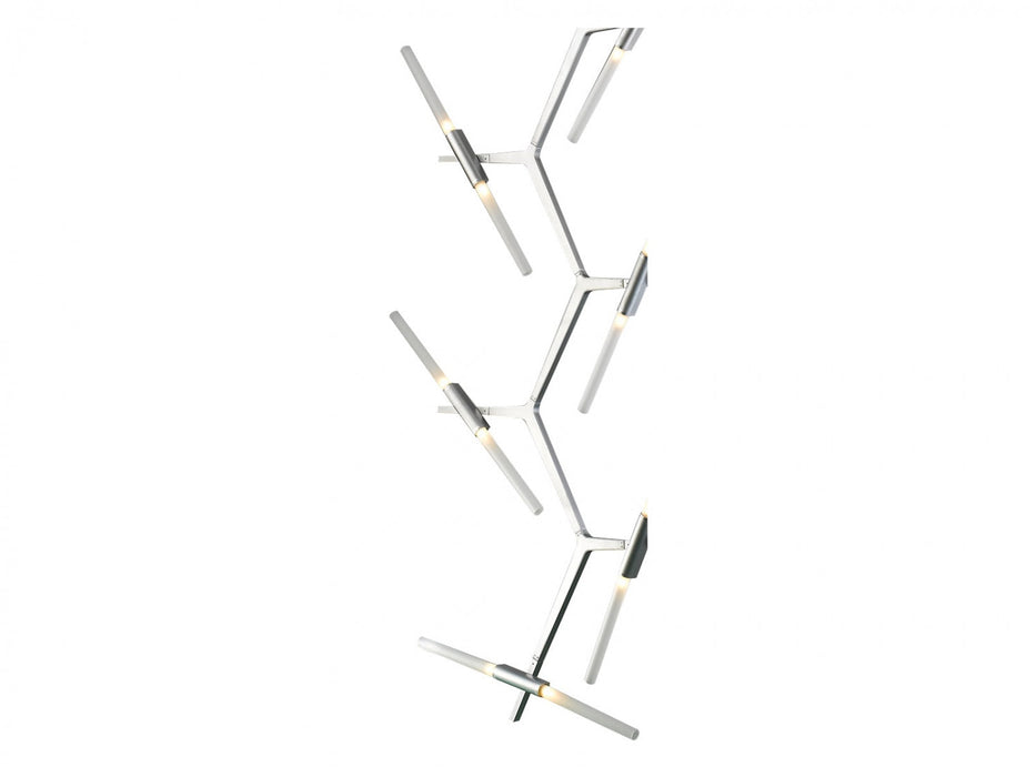 Chandelier Avenue Lighting HF8058-20-CH San Vicente Blvd. San Vicente 20-Light 35"W Chandelier in Chrome in Matte Chrome Avenue Lighting