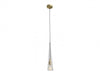 Pendant Light Avenue Lighting HF8130-BB Abbey Park 21"H 1-Light Cone Mini Pendant in Brushed Brass/Clear Glass Avenue Lighting
