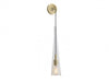 Wall Sconce Avenue Lighting HF8131-BB Abbey Park 28"H 1-Light Wall Sconce in Brushed Brass/Clear Glass Avenue Lighting