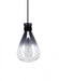 Pendant Light Avenue Lighting HF8188-BLK Del Mar 1-Light 6"W Mini Pendant in Black/Gradient Smoke Glass in Smoke/Clear Avenue Lighting