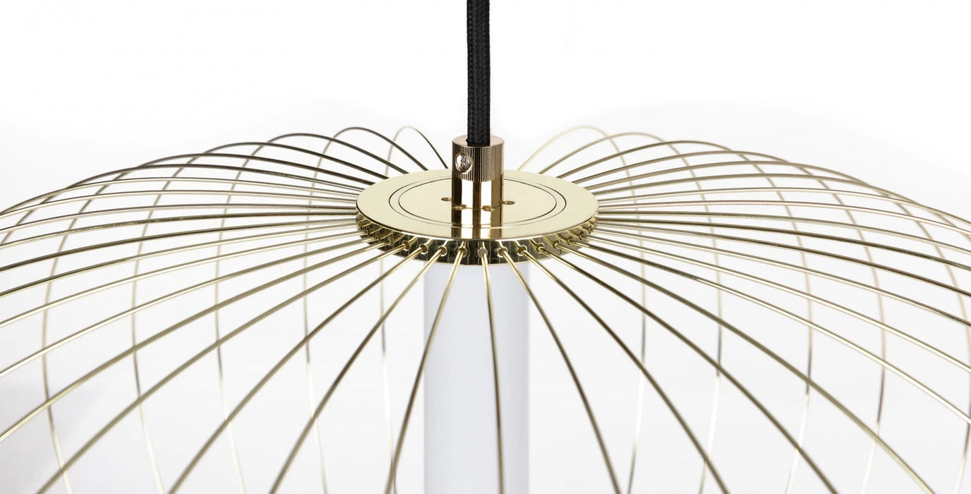 Pendant Light Avenue Lighting HF8212-GL Delano 28"W Sphere LED Pendant in Gold Avenue Lighting