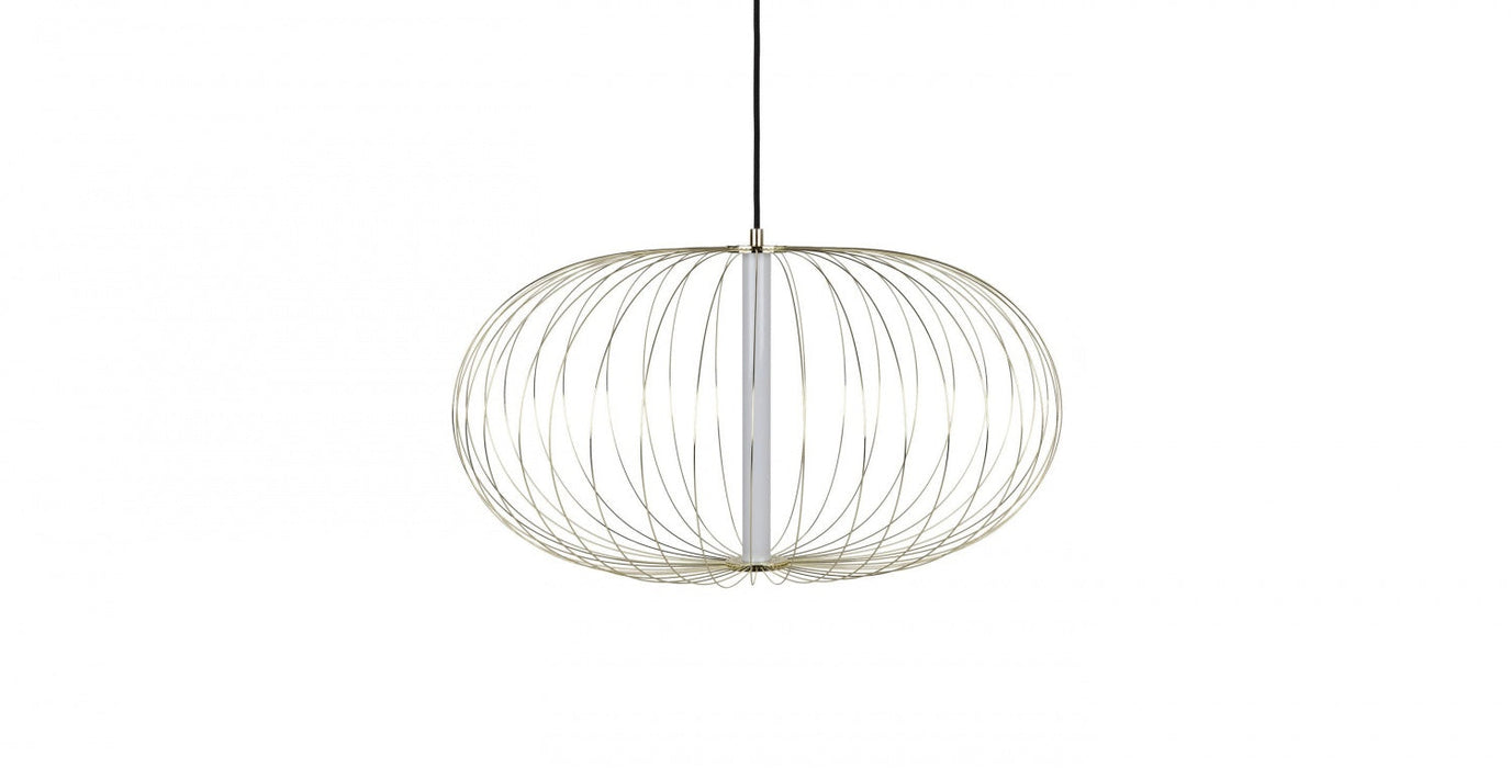 Pendant Light Avenue Lighting HF8212-GL Delano 28"W Sphere LED Pendant in Gold Avenue Lighting
