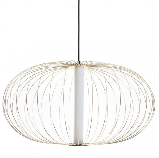 Pendant Light Avenue Lighting HF8213-GL Delano 20"W Oval LED Pendant in Gold Avenue Lighting