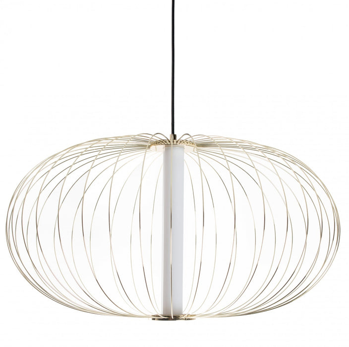 Pendant Light Avenue Lighting HF8213-GL Delano 20"W Oval LED Pendant in Gold Avenue Lighting