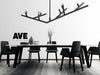 Chandelier Avenue Lighting HF8812-BLK The Oaks 12-Light 71"W Chandelier in Black Avenue Lighting