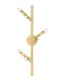 Wall Sconce Avenue Lighting HF8886-BB The Oaks 6-Light 36"H Wall Sconce in Brushed Brass Avenue Lighting