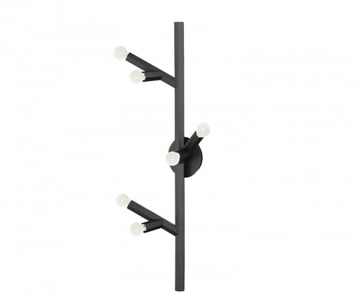 Wall Sconce Avenue Lighting HF8886-BLK The Oaks 6-Light 36"H Wall Sconce in Black Avenue Lighting