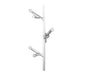 Wall Sconce Avenue Lighting HF8886-PN The Oaks 6-Light 36"H Wall Sconce in Polished Nickel Avenue Lighting
