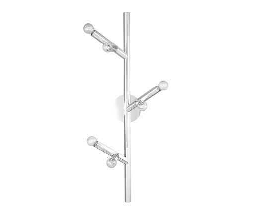 Wall Sconce Avenue Lighting HF8886-PN The Oaks 6-Light 36"H Wall Sconce in Polished Nickel Avenue Lighting