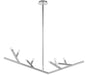 Chandelier Avenue Lighting HF8888-PN The Oaks 8-Light 52"W Chandelier in Polished Nickel Avenue Lighting