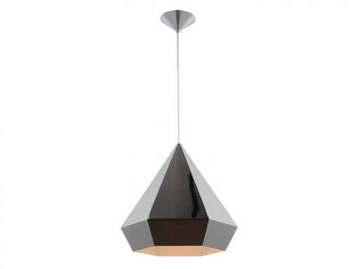 Pendant Light Avenue Lighting HF9115-CH Doheny Ave. Doheny 14''W Geometric Gemstone Shape Pendant in Chrome Avenue Lighting