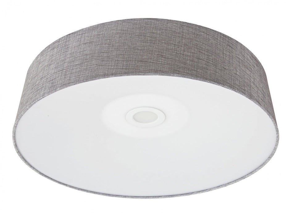 Flush Mount Avenue Lighting HF9202-GRY Cermack St. 24"W Drum Flushmount with Grey Linen Shade Avenue Lighting