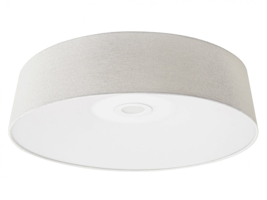Flush Mount Avenue Lighting HF9202-IVY Cermack St. 24"W Drum Flushmount with Ivory Linen Shade Avenue Lighting