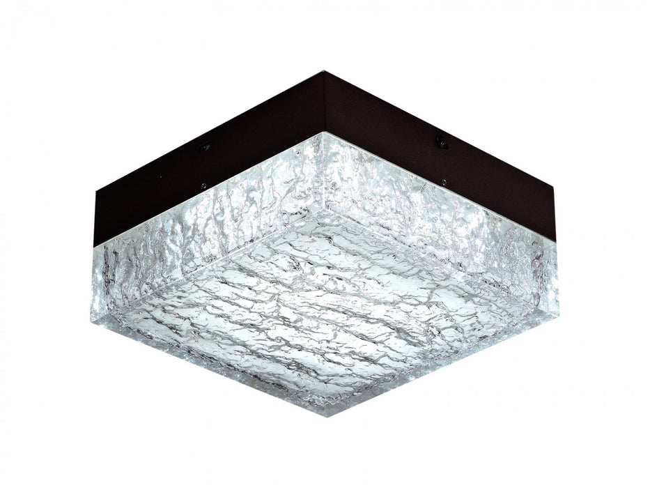 Flush Mount Avenue Lighting HF9208-BLK Cermack St. 8"W Square LED Flushmount in Black Avenue Lighting