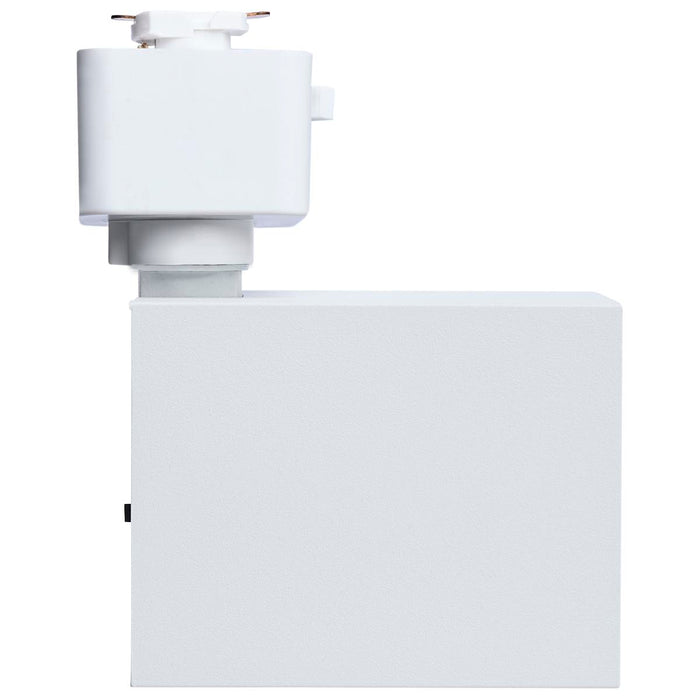 Track Head Satco JH5051 8 Watt LED Track Head - 2700K/3000K/3500K/4000K/5000K CCT Selectable - Dim to Warm - J Style - 36 Degree Beam Angle - 120 Volt - White - Square Satco