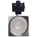 Track Head Satco JH5056 8 Watt LED Track Head - 2700K/3000K/3500K/4000K/5000K CCT Selectable - Dim to Warm - J Style - 48 Degree Beam Angle - 120 Volt - Brushed Nickel - Square Satco