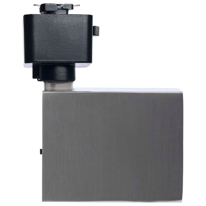 Track Head Satco JH5056 8 Watt LED Track Head - 2700K/3000K/3500K/4000K/5000K CCT Selectable - Dim to Warm - J Style - 48 Degree Beam Angle - 120 Volt - Brushed Nickel - Square Satco