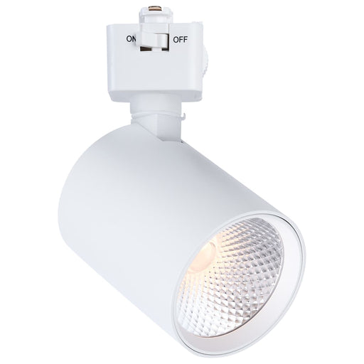 Track Head Satco JH5061 8 Watt LED Track Head - 2700K/3000K/3500K/4000K/5000K CCT Selectable - Dim to Warm - J Style - 36 Degree Beam Angle - 120 Volt - White - Round Satco