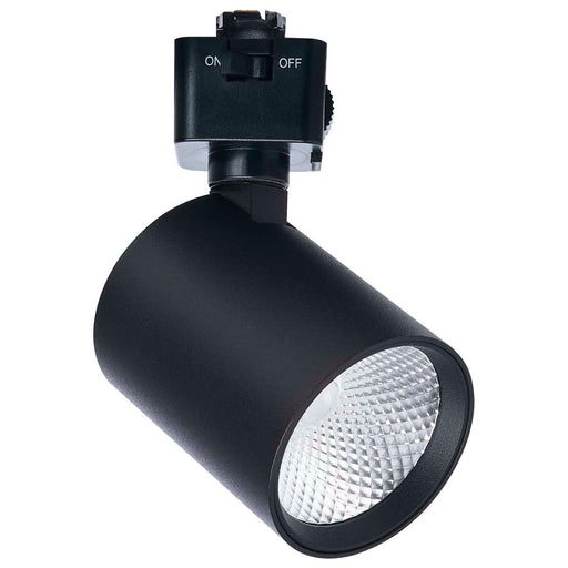 Track Head Satco JH5062 8 Watt LED Track Head - 2700K/3000K/3500K/4000K/5000K CCT Selectable - Dim to Warm - J Style - 36 Degree Beam Angle - 120 Volt - Black - Round Satco