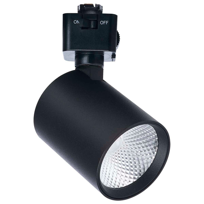 Track Head Satco JH5062 8 Watt LED Track Head - 2700K/3000K/3500K/4000K/5000K CCT Selectable - Dim to Warm - J Style - 36 Degree Beam Angle - 120 Volt - Black - Round Satco