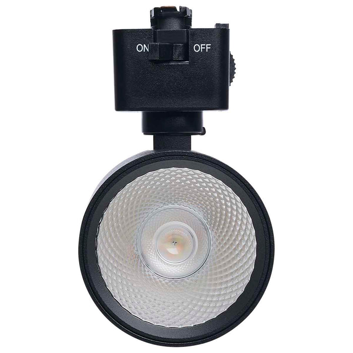 Track Head Satco JH5065 8 Watt LED Track Head - 2700K/3000K/3500K/4000K/5000K CCT Selectable - Dim to Warm - J Style - 48 Degree Beam Angle - 120 Volt - Black - Round Satco