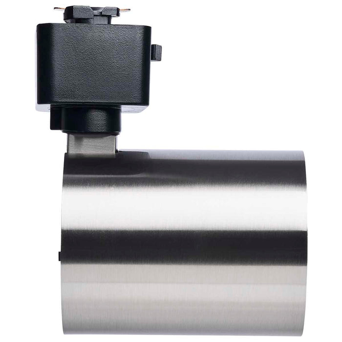 Track Head Satco JH5066 8 Watt LED Track Head - 2700K/3000K/3500K/4000K/5000K CCT Selectable - Dim to Warm - J Style - 48 Degree Beam Angle - 120 Volt - Brushed Nickel - Round Satco